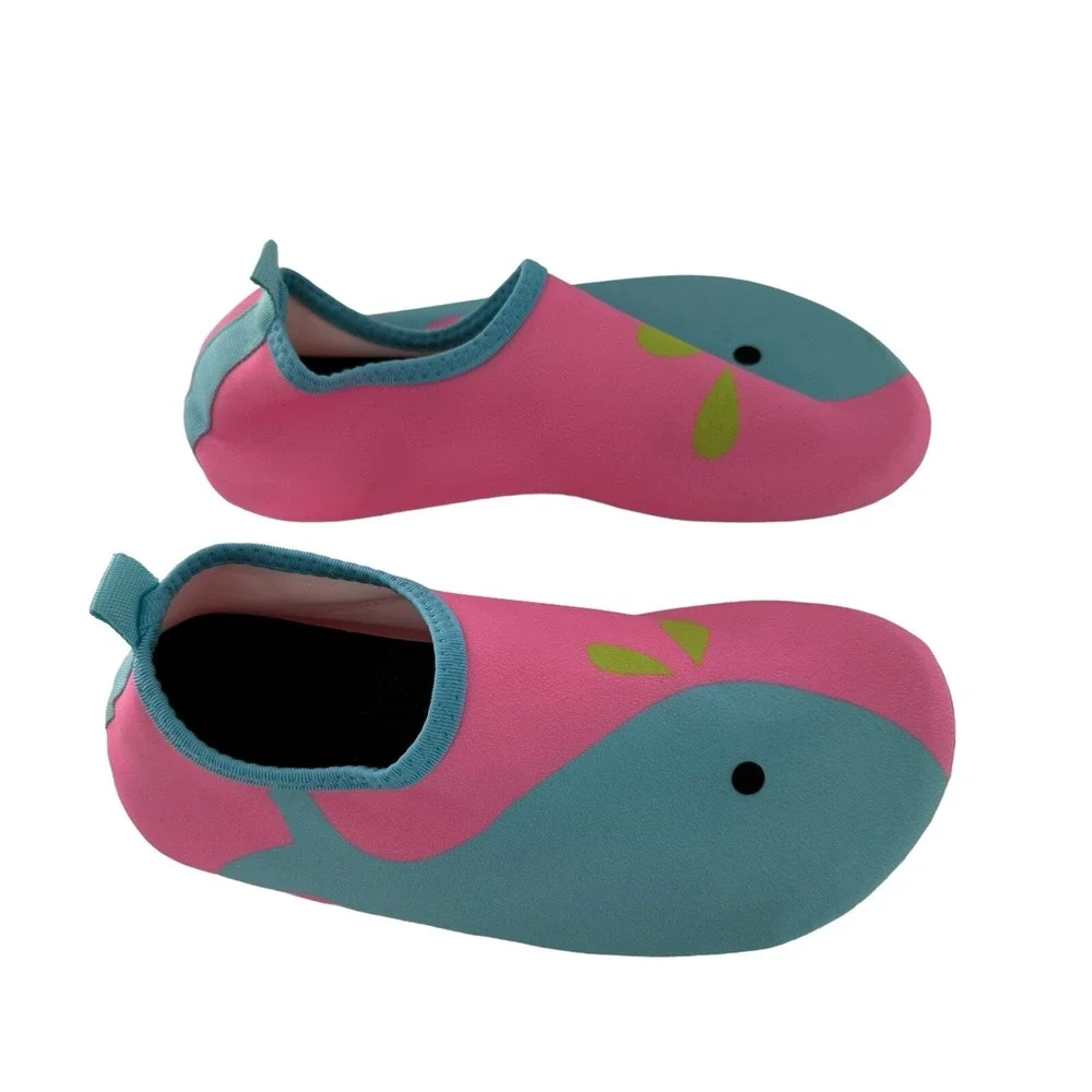 Water Swim Shoes 2-3 Girls‎ Youth pink blue whale lake sports outdoor 8.5